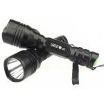 Rechargeable Tactical Cree LED Flashlight With Aluminum Alloy Body Material for sale
