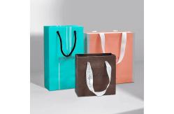 China White Eco Friendly Reusable Shopping Bags Custom Kraft Paper Packaging Bags supplier