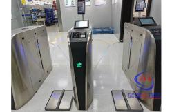 China Facial Racognition OEM ODM Security Turnstile Gate Flap With ESD Counter System supplier