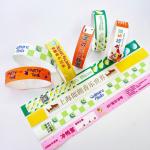 Waterproof Tyvek Paper Wristbands with Custom Logo Printing Security Barcoding Snap Closure for sale