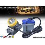 15000 Lux LED Miners Lights For Hard Hats , 6600mAH Cord Safety Hard Hat Lights  for sale