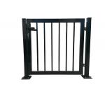 Hot Dip Galvanized Steel Garden Fence Door Tubular Double Gate From The Outside for sale