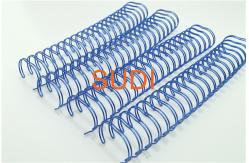 China Glossy Blue 5/8 Inch 15.9mm Double Spiral Binding supplier