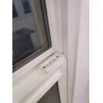 Customized UPVC Single Hung Window White Chinese Top Hardware, Apartment Vertical Hung Windows for sale