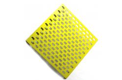 China Steel Slotted Elongated Holes Perforated Metal Mesh Panel With Round Ends supplier