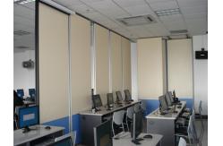 China Aluminium Track Roller Melamine Surface Portable Room Divider Sliding Folding Partition Walls supplier