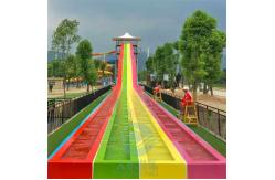 China Fade Resistant Mat Racer Water Slide Fiberglass Racer Water Slide 12m Height supplier