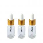 Clear Glass Essential Oil Bottle With Aluminum Dropper Whole Set