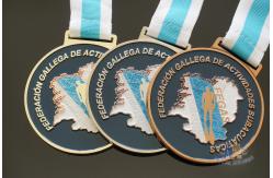 China Diver Design Metal Award Medals Soft Enamel , 3D Effect Model Medallion supplier