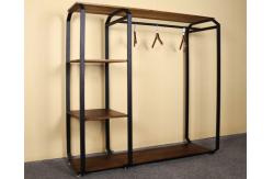 China Customized Design Garment Storage Rack / Industrial Clothing Rack Easy Assemble supplier