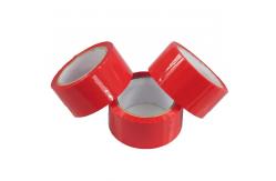 China Strong Adhesion Bopp Red Packing Tape Sealing Carton Custom Packaging Tape supplier