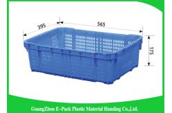 China Green Vegetable Plastic Food Crates Large Vented For Cold Chain Transport supplier