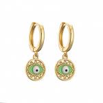 Brass Enamel Evil Eye Pendant