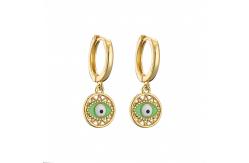 China Brass Enamel Evil Eye Pendant supplier