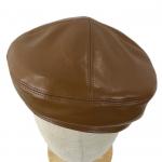 Autumn And Winter Motorcycle Hat Cowhide Retro Navy Hat Flat Top Berets