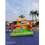 Fun Park Dry Inflatable Bouncy Slides With Candy Shop Theme