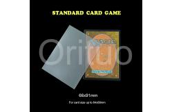China Tcg Games Non Glare Trading Card Sleeve Double Matte Cpp 66x91mm supplier