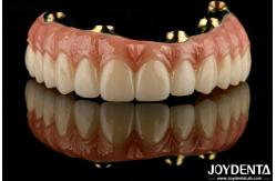 China Natural Teeth And Gums Compatible Ti-Bar Zirconia Hybrid Bridge With High Biocompatibility supplier