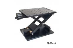 China 165mm×280mm Manual Lab Jack Fine Grinding Lead Screw Drive supplier