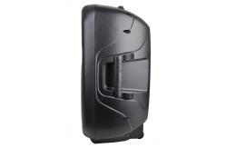 China Black Active Speaker System Plastic DJ Cabinet / Square Entertainment Speakers PS15U-EBT supplier