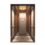 Floor Marble Mosaic Car Design Elevator Cabin Decoration For Hotel Elevator / Passenger Lift for sale