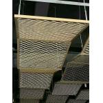Suspended 1060 3003 Aluminum Expanded Metal Sheet Ceiling Anodized Oxidation for sale