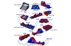 China Giant Inflatable Obstacle Challenges Extreme Insane Inflatable 5k Run Race supplier