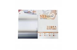 China Polyester Fabric Wrapped Square Cover High Quality Manual Zebra Blinds Fabric supplier