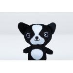 Collie Small Stuffed Dogs Black / White Soft Plush Material With OEM Service