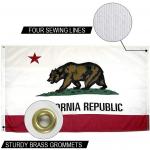 State of California Flag 3x5 ft Outdoor Heavy duty Dupont Nylon US Flags Strong Canvas Heading and  Brass Grommets for sale