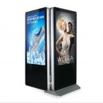 Indoor Double Side Kiosk Digital Signage Lcd Screen 55'' For Shopping Mall Advertising for sale