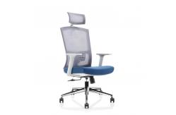 China High Back Staff Task Computer Desk Chair Polyurethane Mesh Seat Office Chair supplier