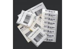 China Hot Stamping Silk Screen Custom Barcode Labels In Roll Or In Sheet supplier