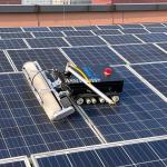 Semi-automatic Solar Panel Cleaning Robot Electric Rotating Brush Customized Design for sale