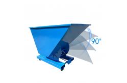 China Storage Bucket Self Dumping Steel Hopper W / Manual Release 2000 LB supplier