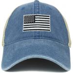 62cm Unisex Retro 6 Panel Snapback Cap Camo Mesh Trucker Hat