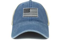 China 62cm Unisex Retro 6 Panel Snapback Cap Camo Mesh Trucker Hat supplier