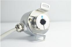 China Mini Through Shaft Encoder , Quadrature Shaft Encoder External Diameter 38mm supplier