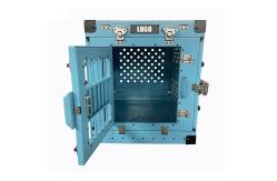 China Custom Medium Aluminum Folding Dog Kennel Box Collpasible 30 Inch supplier