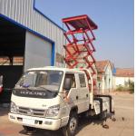 6 Meters 500KG Loading Capacity Industrial Hydraulic Lifting Truck Mounted Scissor Lift for sale