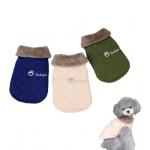 Factory Wholesale Fashionable Pet Clothes Autumn Winter Windproof Coat With Collar For Pet Dog Cat for sale