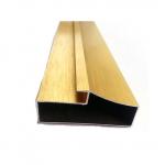 Brush Polished Aluminium Profiles For Decoration 6063 T5 Golden / Silver / Bronze for sale