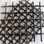 High Tensile 65mn Woven Steel Mesh Panels , Vibrating Screen Mesh For Crusher for sale