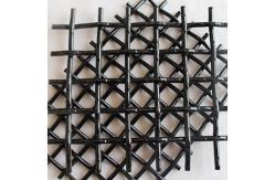 China High Tensile 65mn Woven Steel Mesh Panels , Vibrating Screen Mesh For Crusher supplier