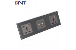 China Smart Media Hub With Bluetooth , Multi Function Wall Socket Plates supplier