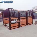Bamboo Pine Infill Powder Coating Horse Stable Box With Roof