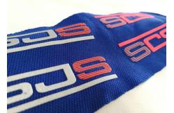 China Custom Made Rubber Heat Transfer Clothing Labels Anti - Slip Function supplier