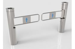China SS304 Cabinet Swing Barrier Gate Swiping Card DC Brushless Motor 730mm Arm supplier