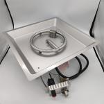ISO9001 Outdoor Propane Heater Gas Fire Pit Pan Kit 910mm*300mm Rectangular