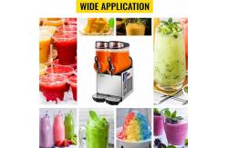 China 110V Commercial Slushy Machine 2x6L Soft Ice Cream Maker 1300W LED Display Automatic supplier